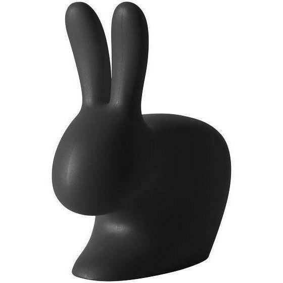 Chaise bébé lapin Qeeboo, noir