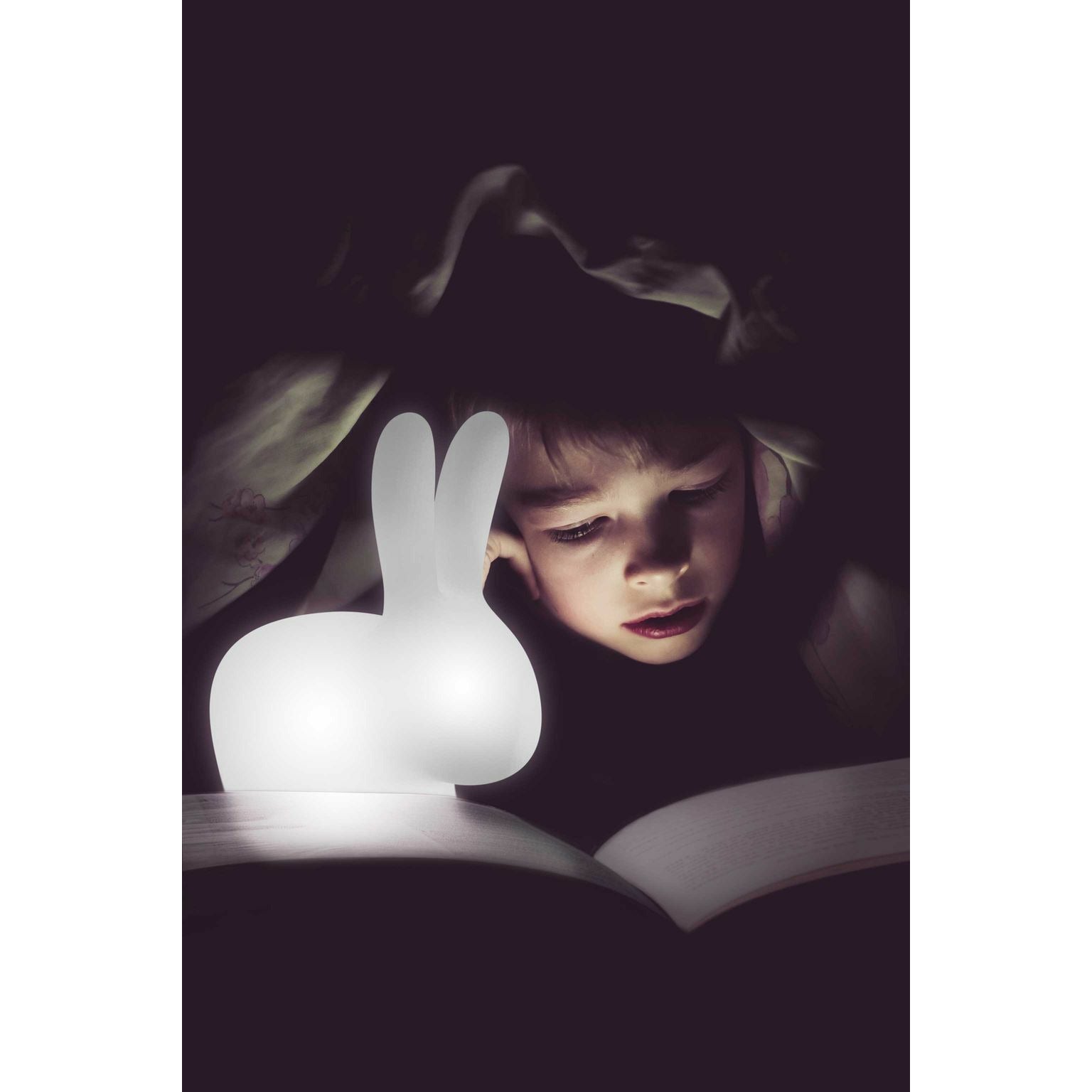 Qeeboo Rabbit LED LOD reinicable, XS