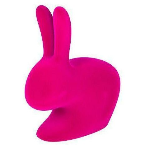 Qeeboo Rabbit Velvet Bookend XS, Fuxia