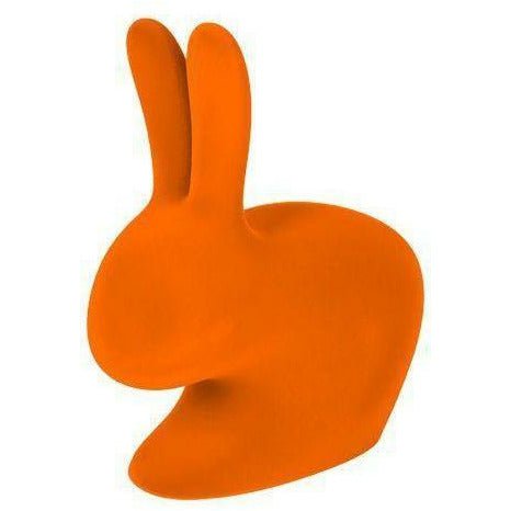 Qeeboo Rabbit Velvet Bookend XS, Orange