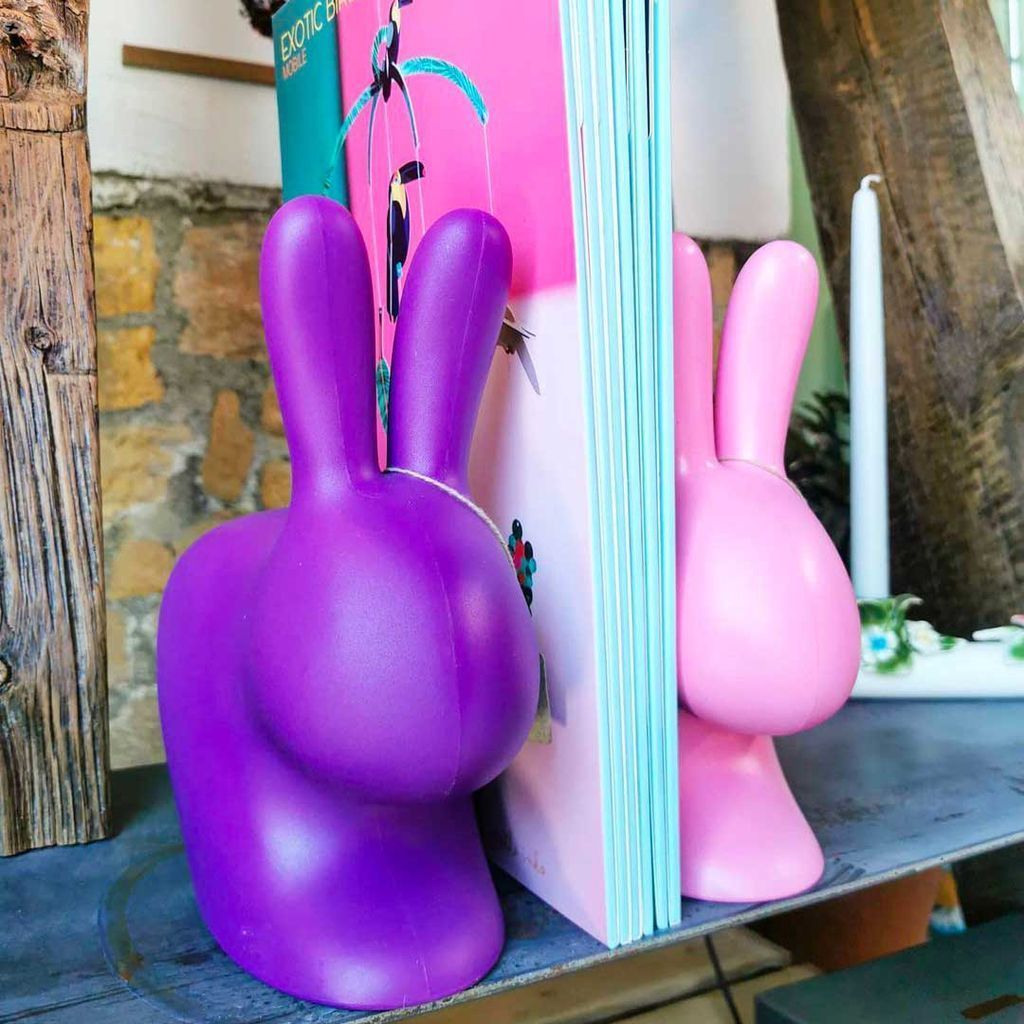 Qeeboo Rabbit Doorstop XS, lyseblå