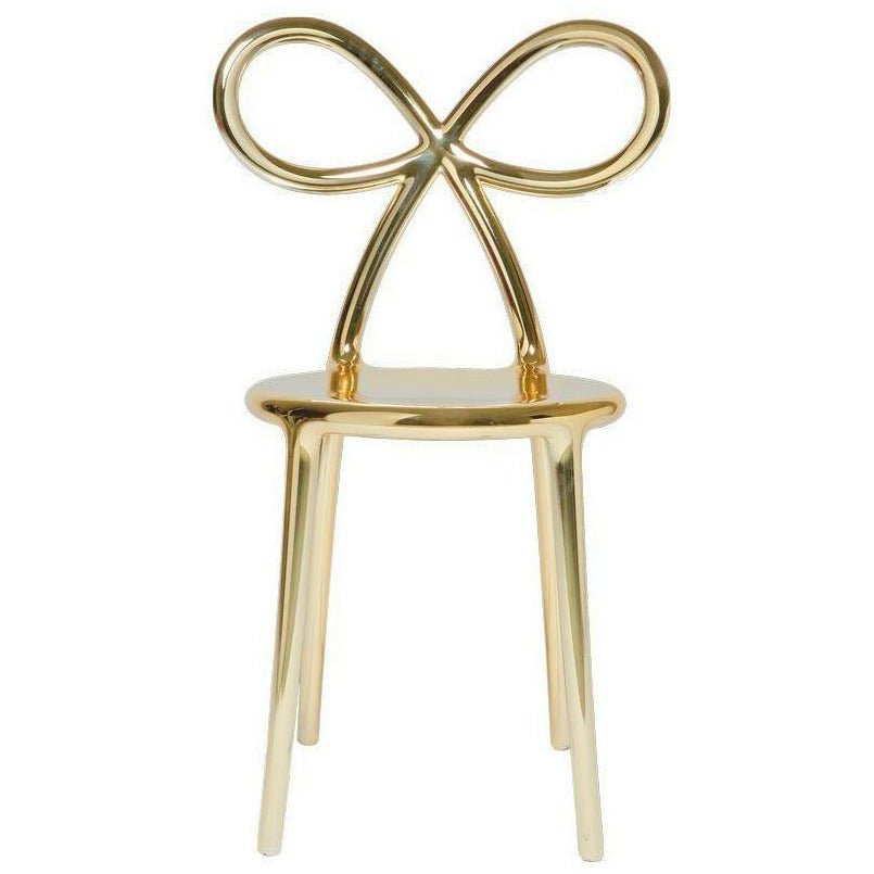 Qeeboo Ribbon stol metal finish af Nika Zupanc, guld