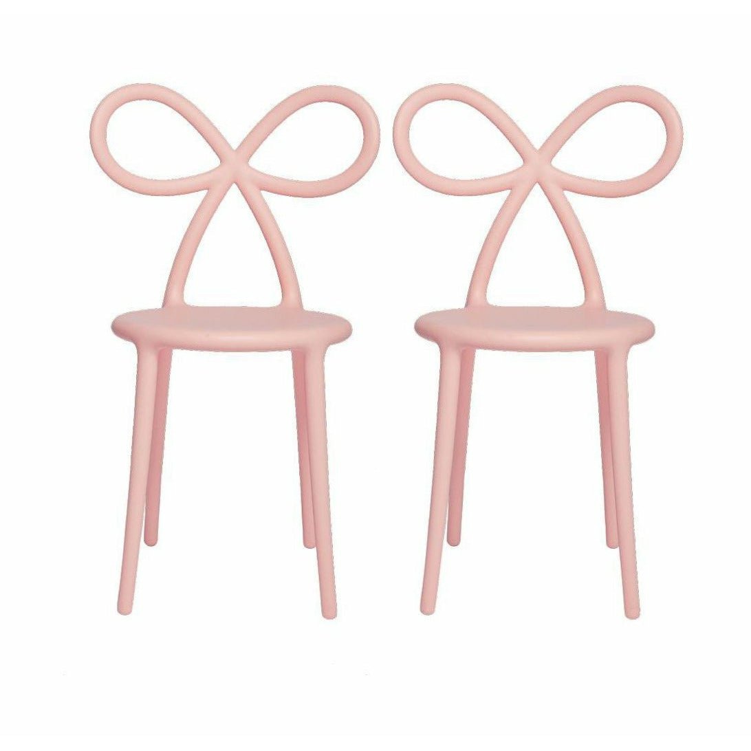 Chaise de ruban Qeeoo par Nika Zupanc Set de 2, rose