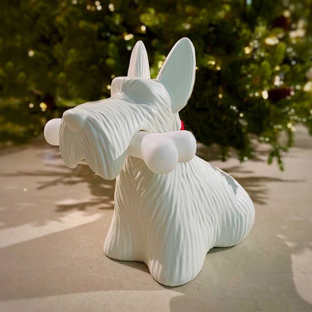 La lampe Qeeboo Scottie par Stefano Giovannoni, blanc