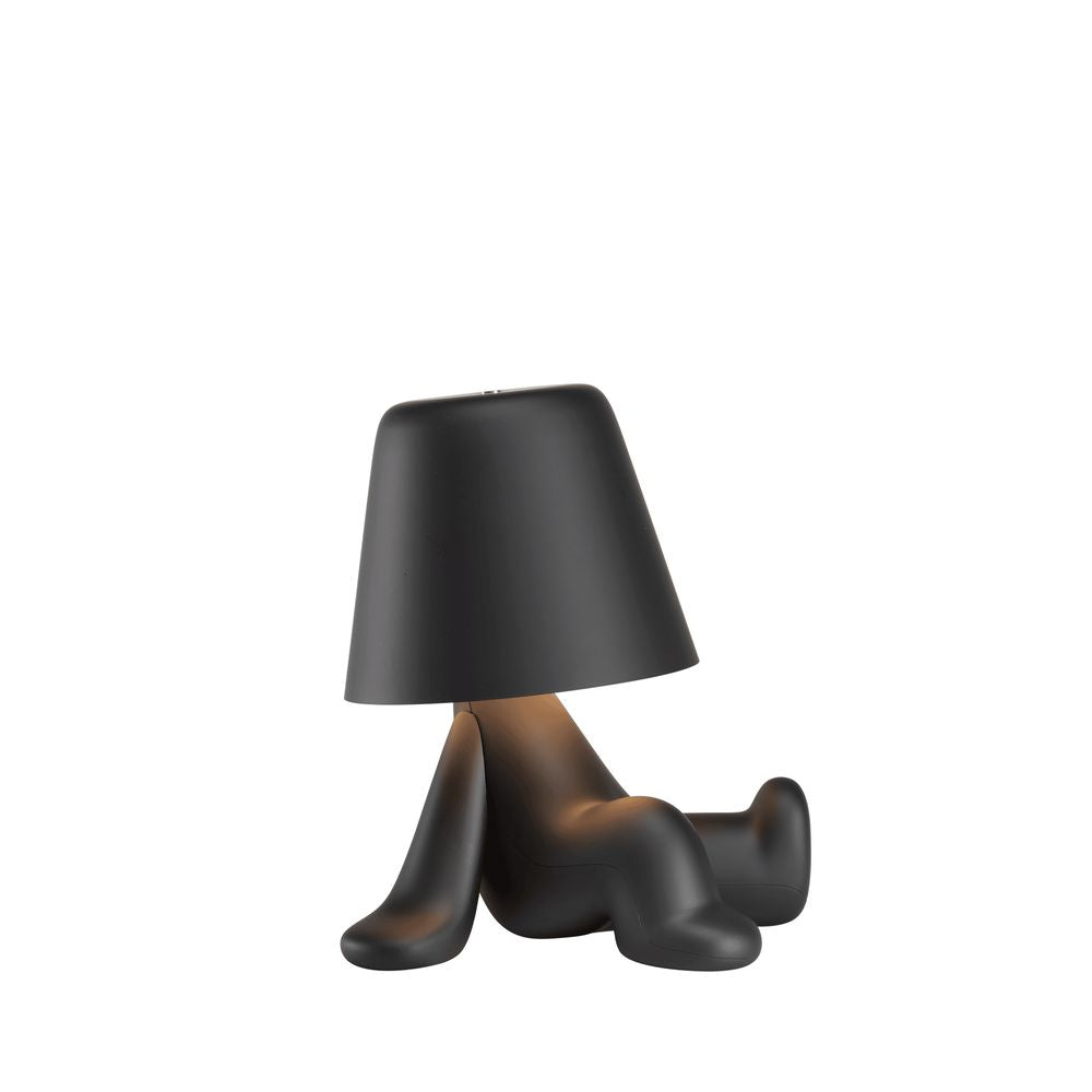 Qeeboo Sweet Brothers Table Lamp Rob, negro