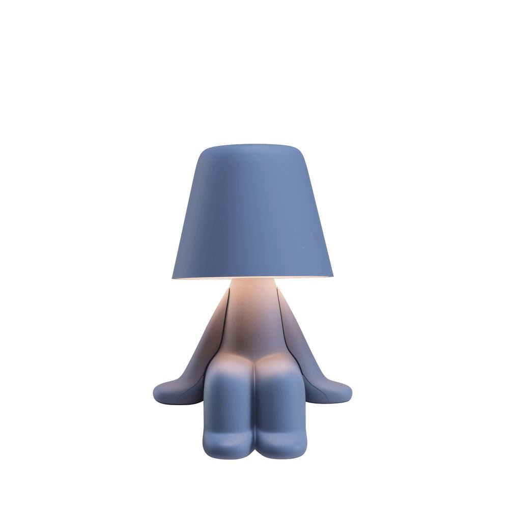 La lampe de table de Table des frères doux qeeboo, bleu clair