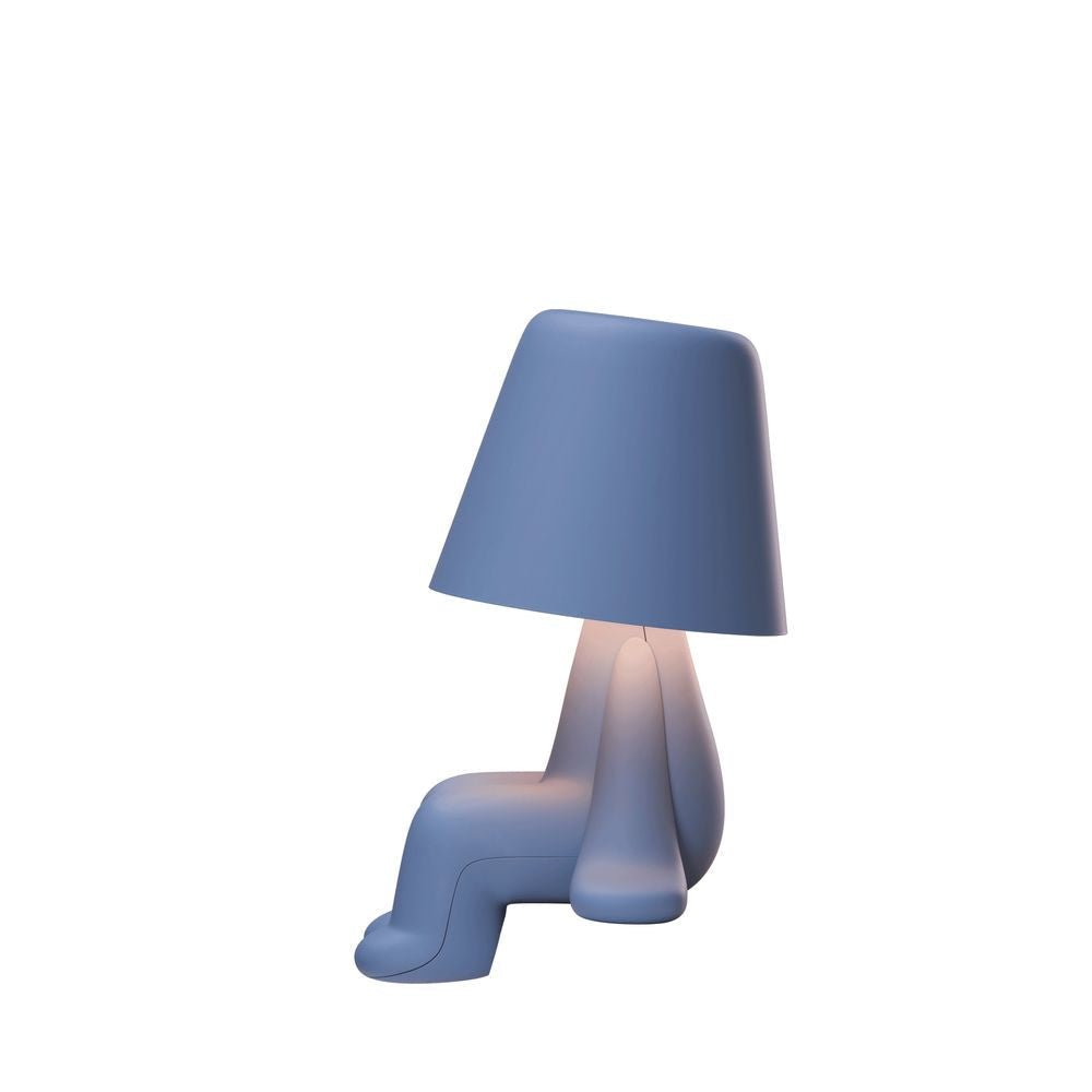 La lampe de table de Table des frères doux qeeboo, bleu clair