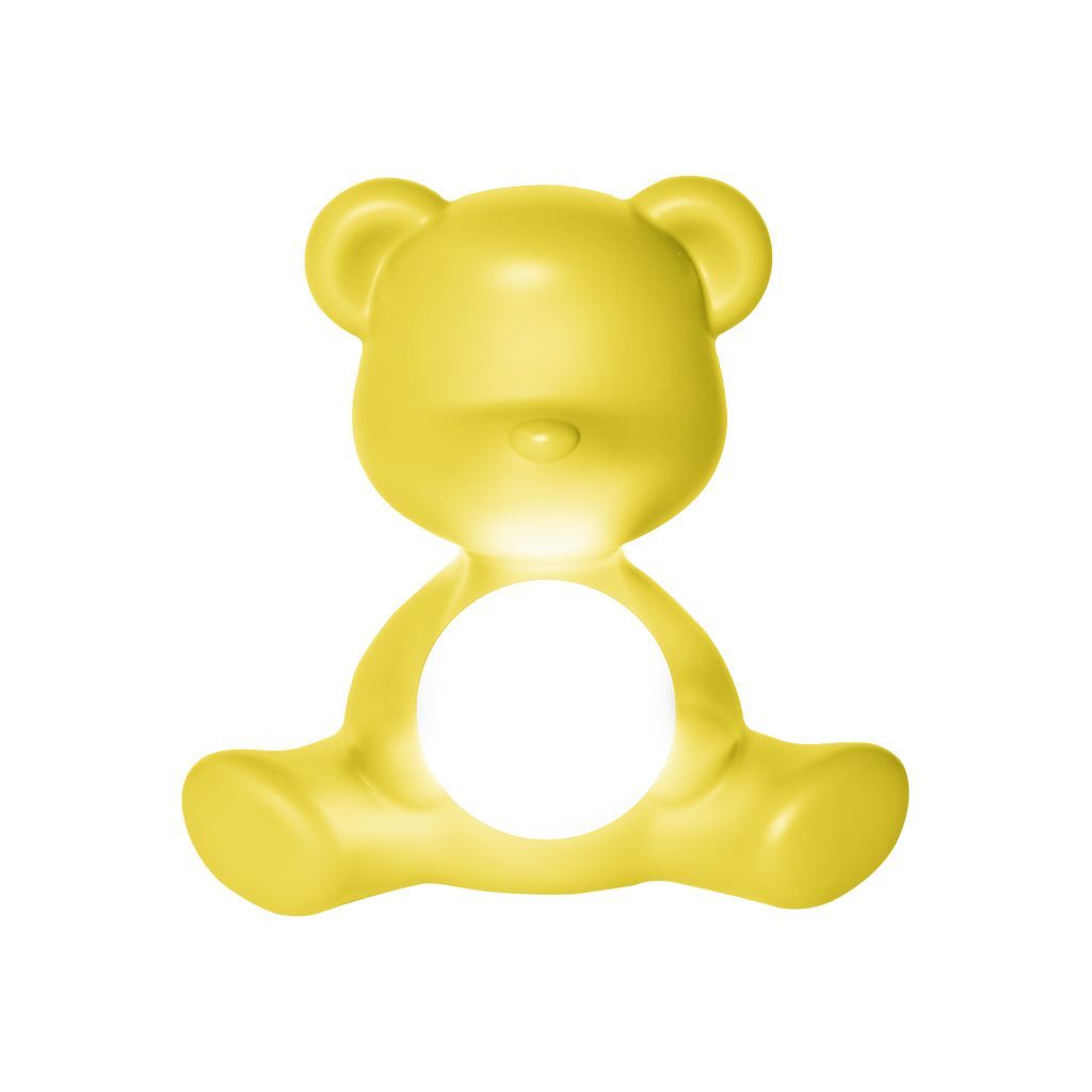 Qeeboo Teddy Girl førte genopladelig bordlampe, gul