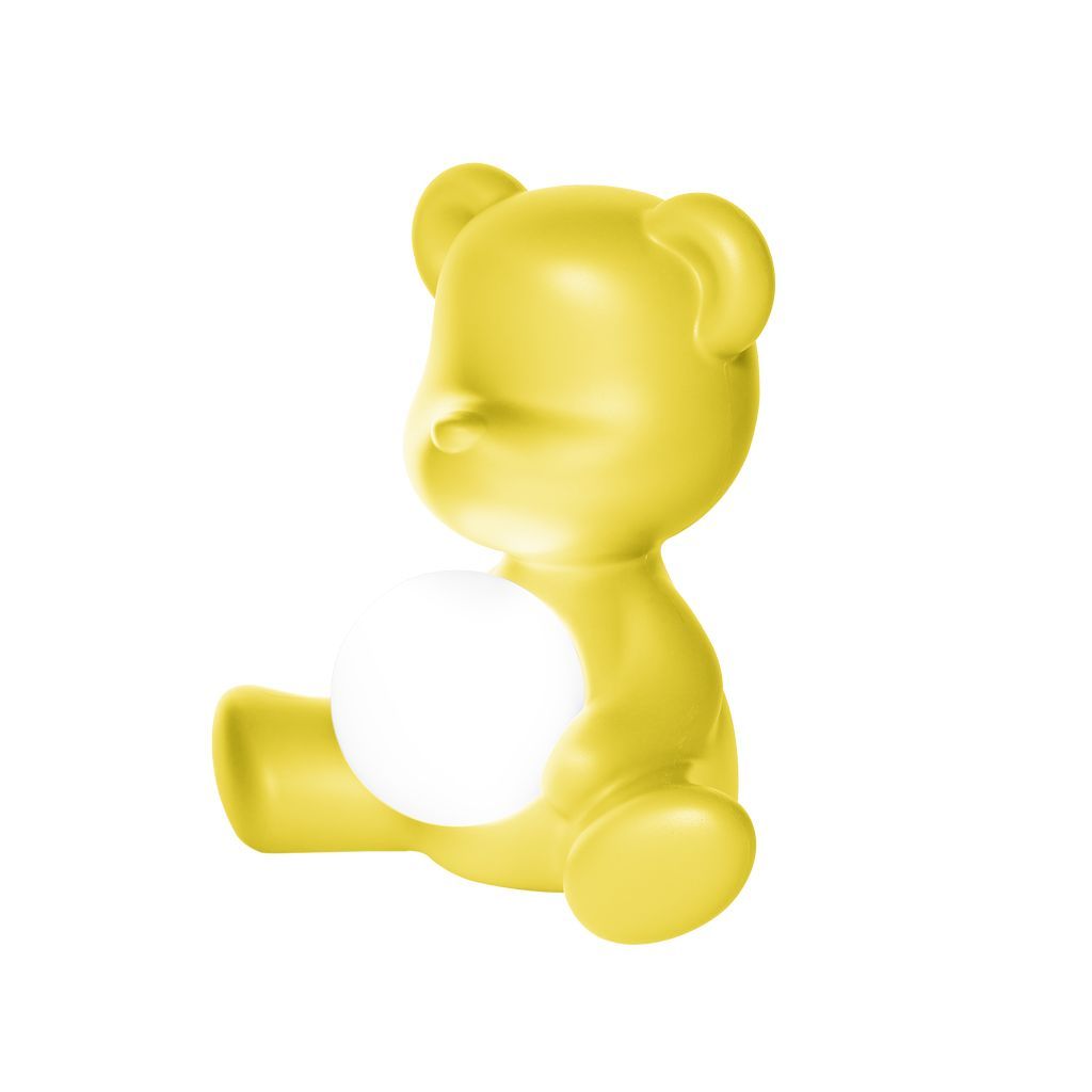 Qeeboo Teddy Girl førte genopladelig bordlampe, gul