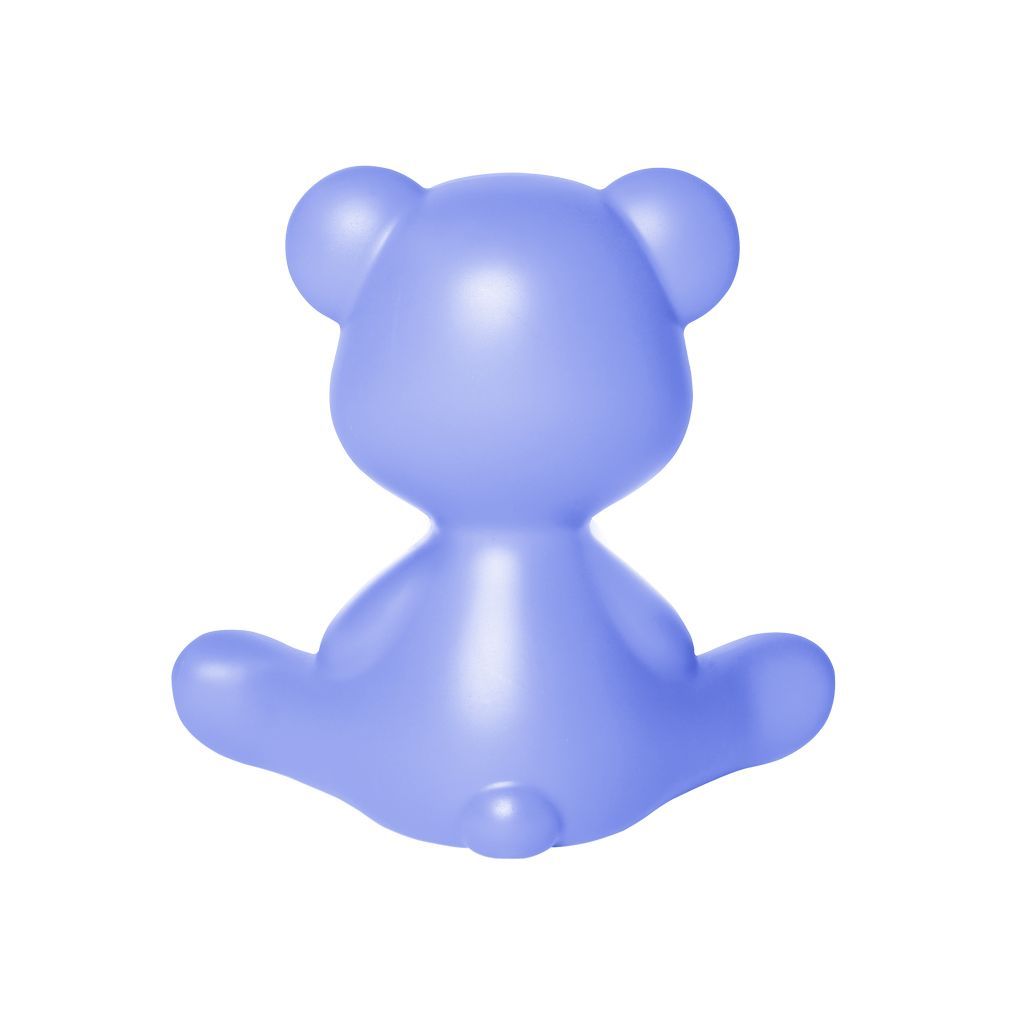 La lampe de table rechargeable de fille en peluche qeeboo, bleu clair