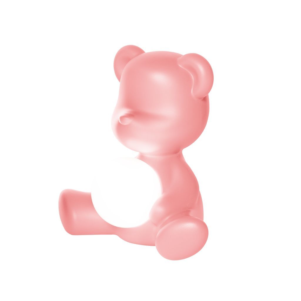 Qeeboo Teddy Girl LED LECHE CABLEA RECARGABLE, PINK