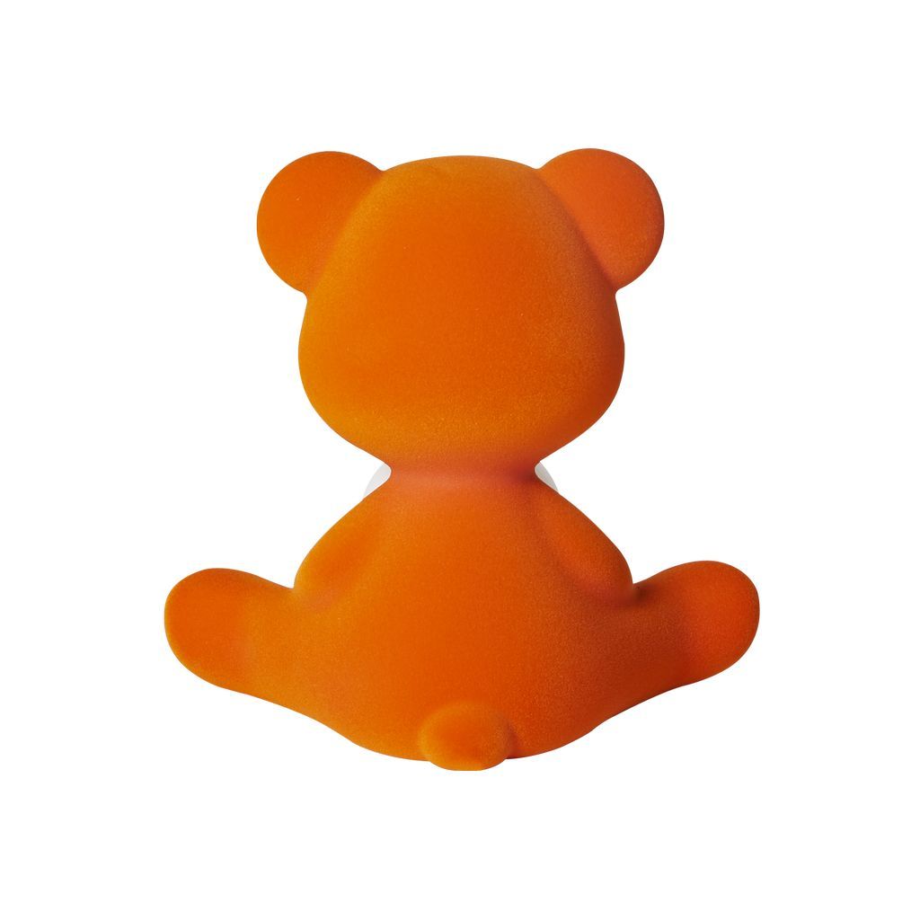 Qeeboo Teddy Girl LED wiederaufladbare Tischlampenlampe -Samt -Finish, Orange