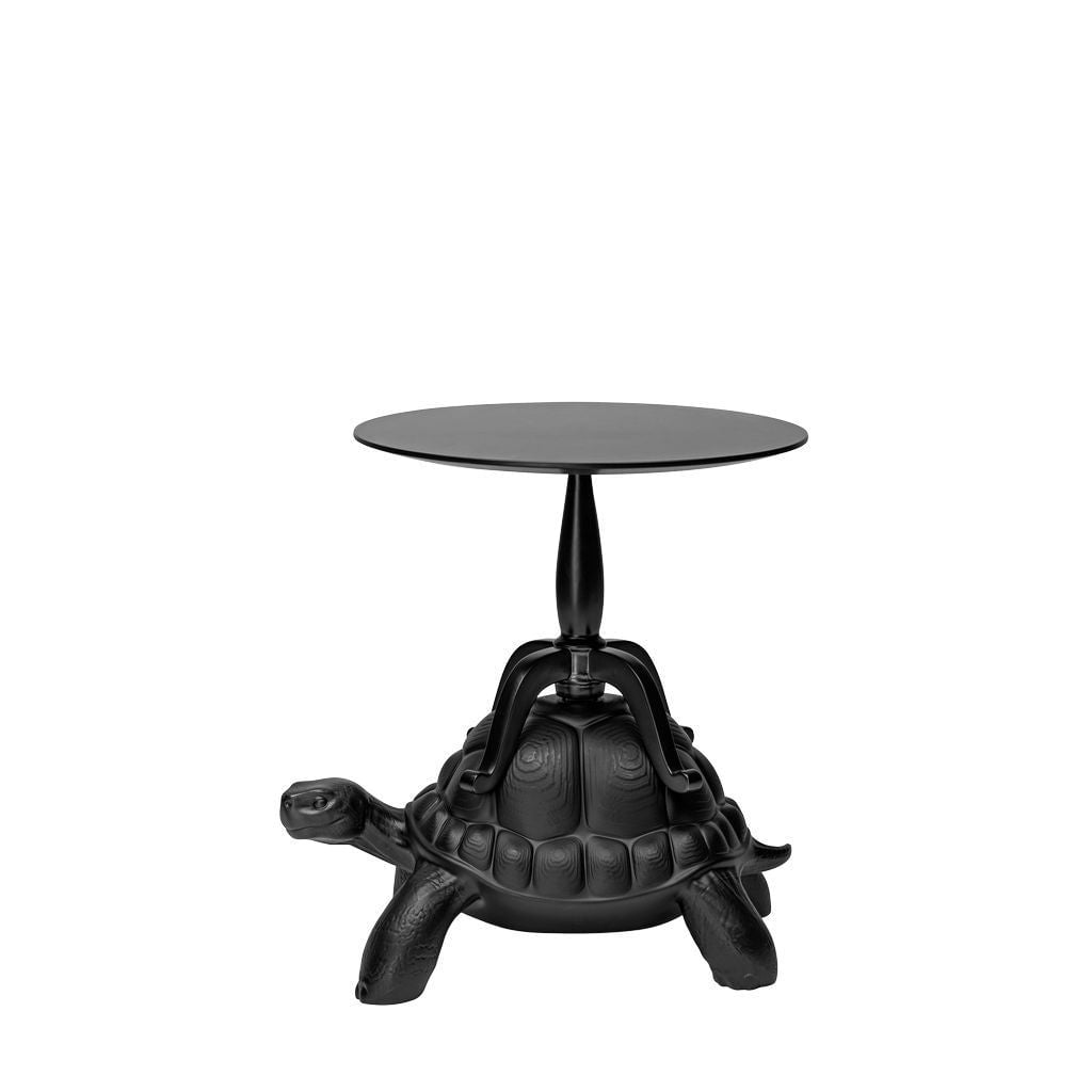 Table basse de transport de tortue QEEEOO, noir