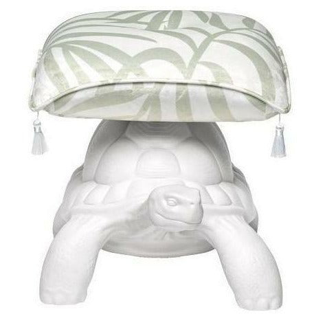 Qeeboo Turtle Carry Puff, blanco