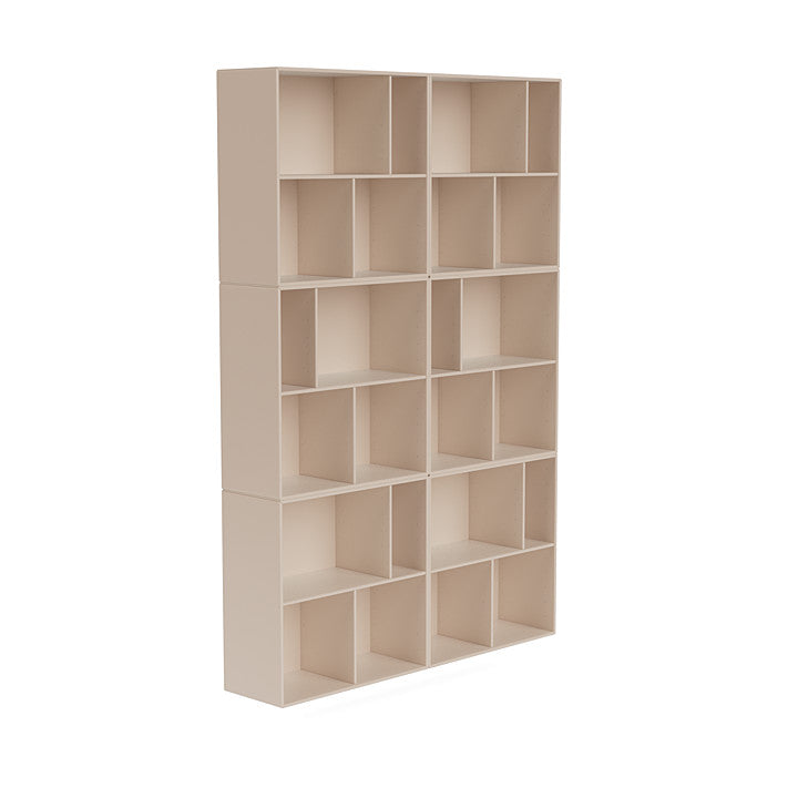 Montana Read Spacious Bookshelf With Suspension Rail, Clay