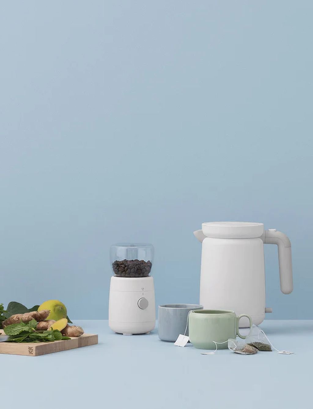 Rig Tig Foodie Elektrische Kaffeemühle, staubig blau