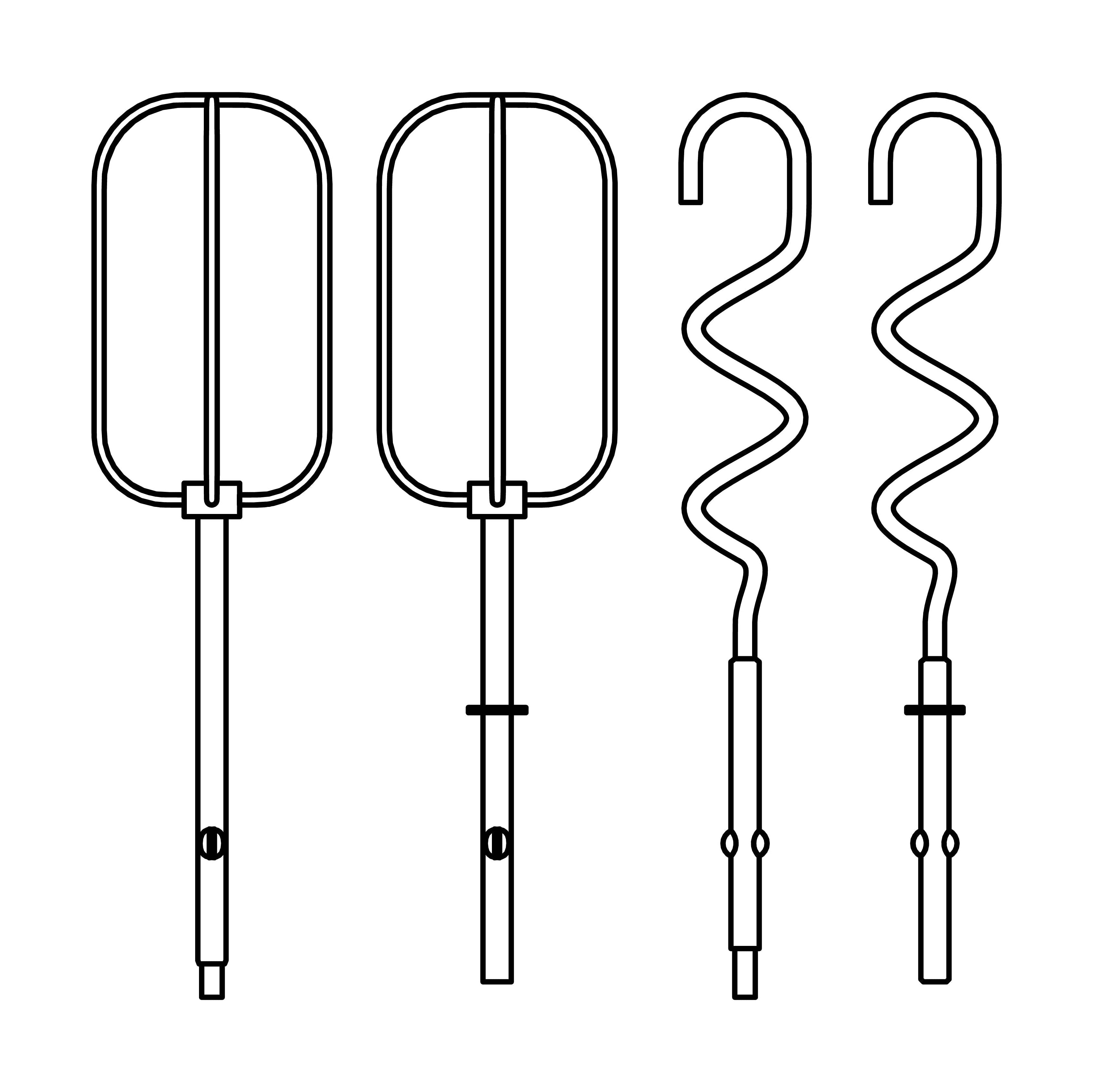 Rig Tig Foodie Whisk + Gancho de masa para una batidora de manos