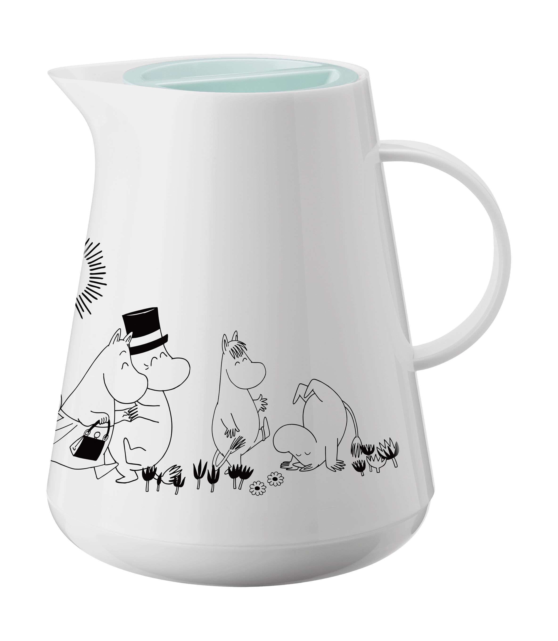 Rig Tig Hottie Vacuum Jug 1 L, Moomin White/Dusty Green