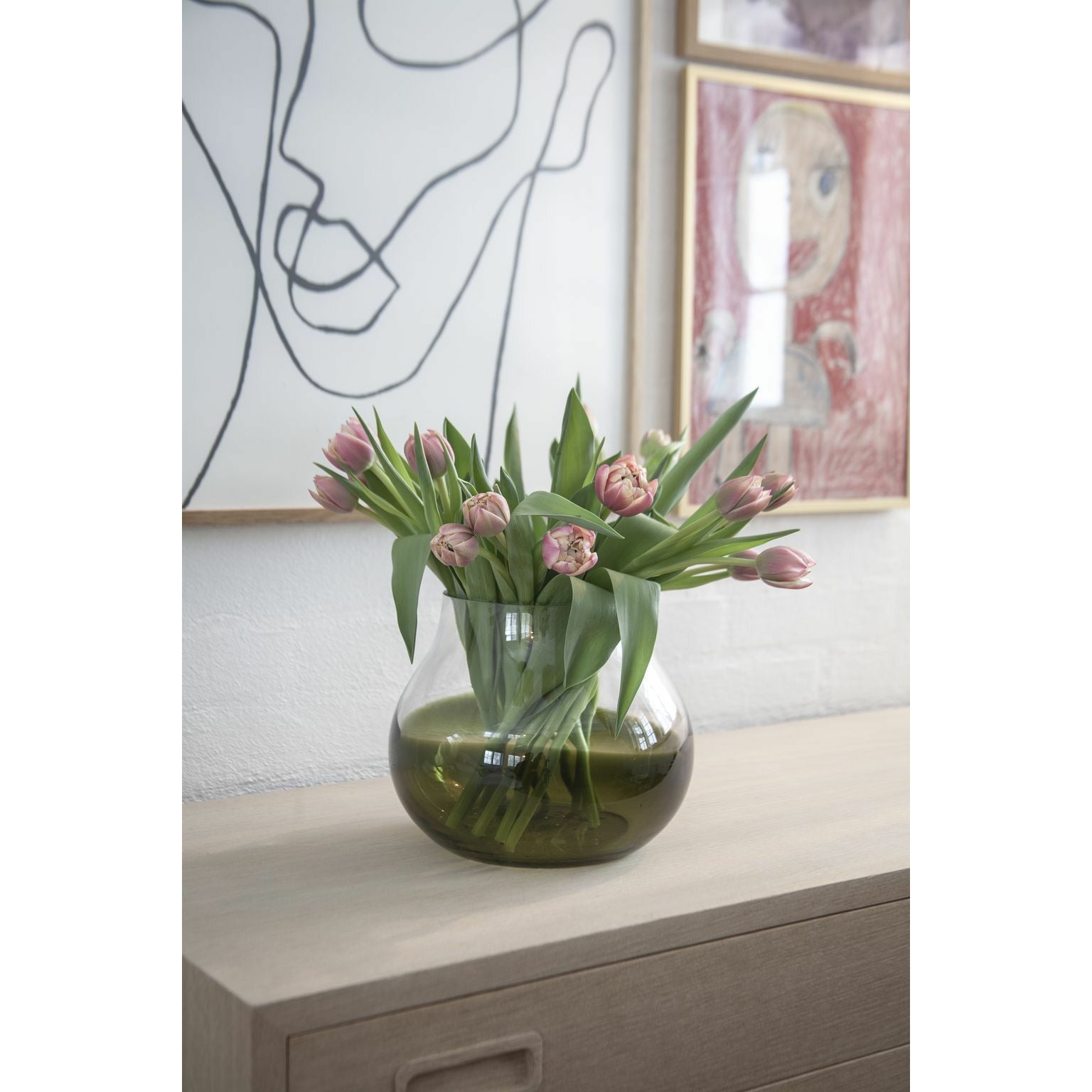 Collection RO n ° 23 Vase à fleurs, Moss Green