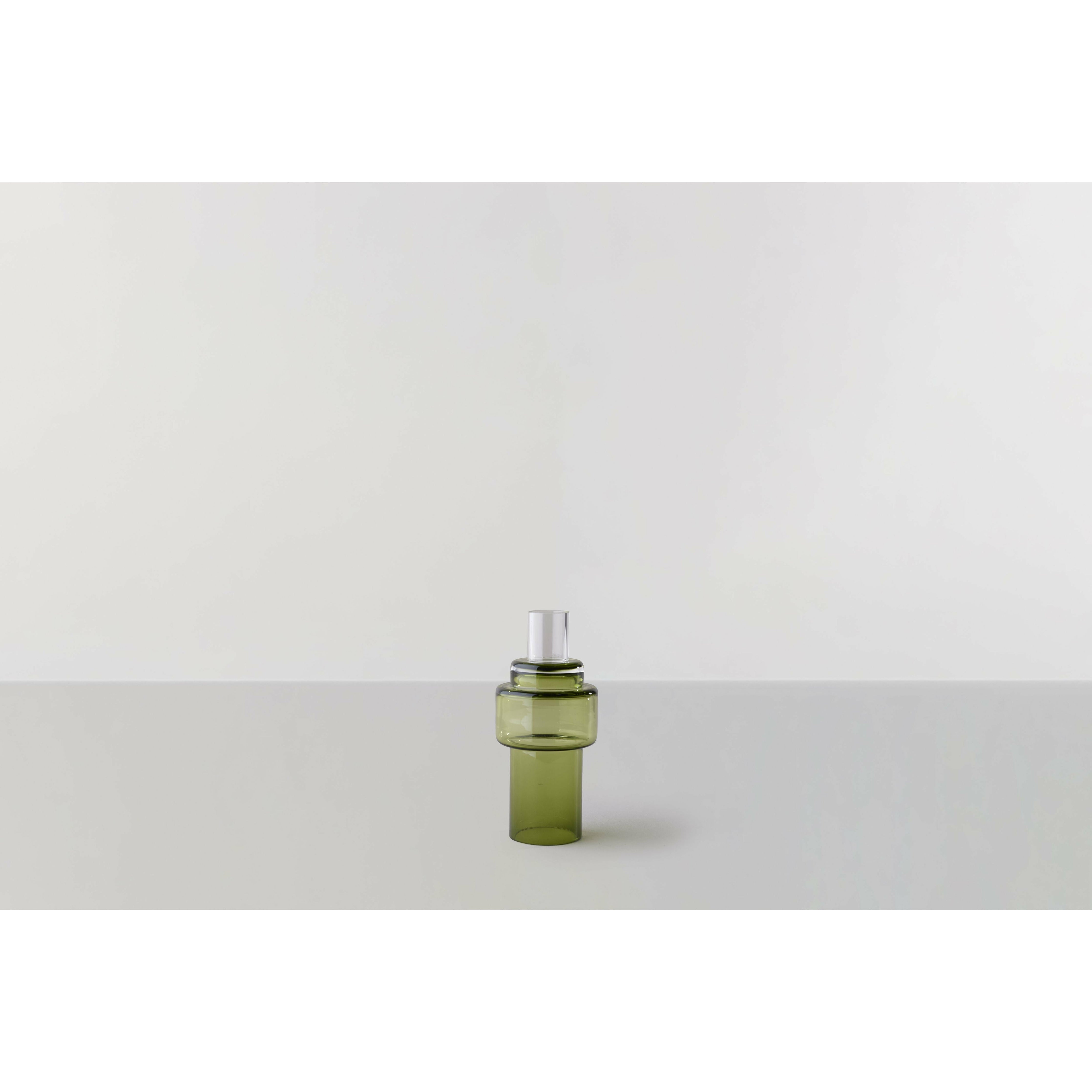 RO -samling nr. 55 glas lysestage, mosgrøn