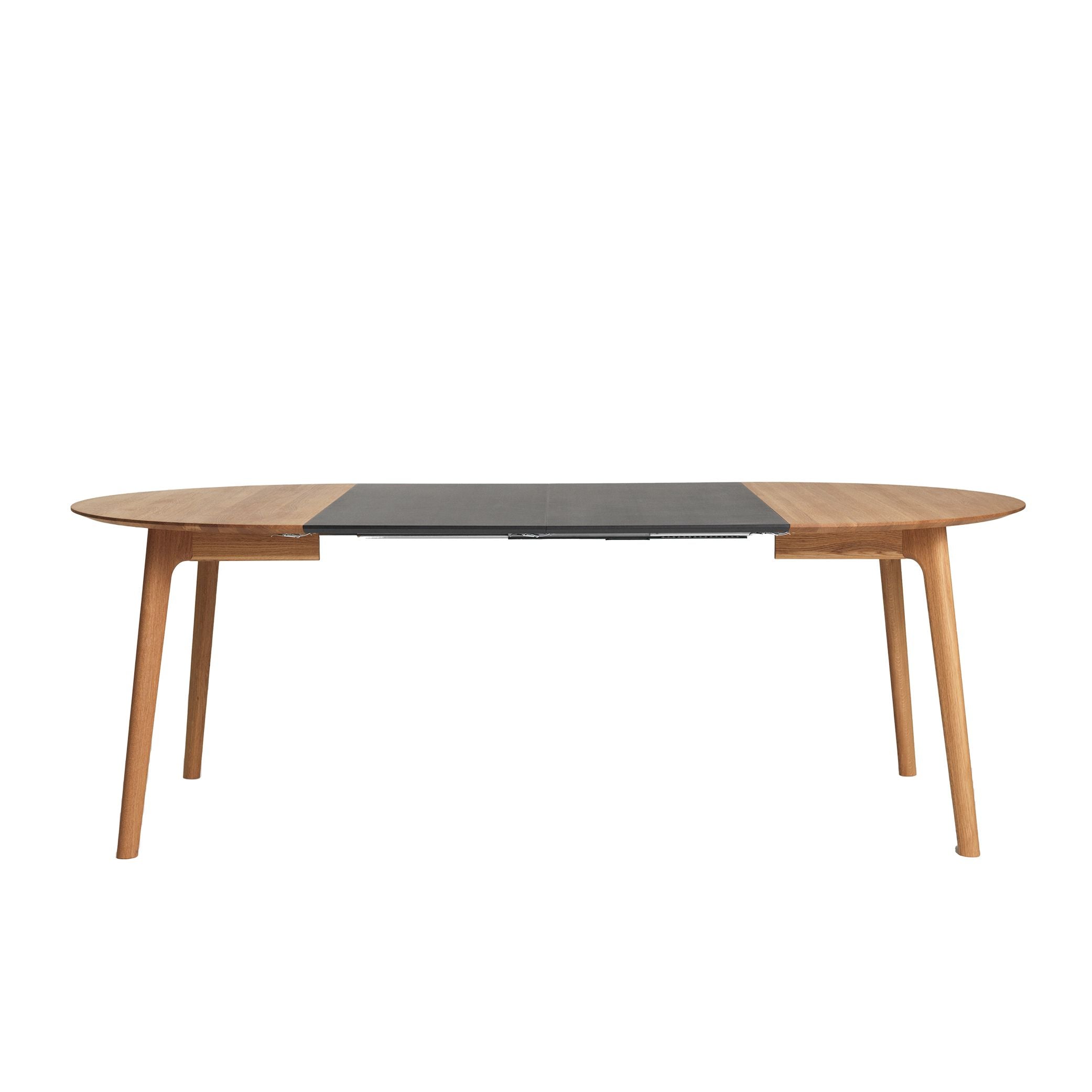 RO -Kollektionssalon Erweiterbarer Tisch in geöltem Eiche, Ø 120 cm