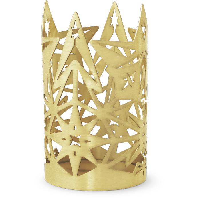 Rosendahl Karen Blixen Gold Plated Block Candle Holder H13,5 Cm