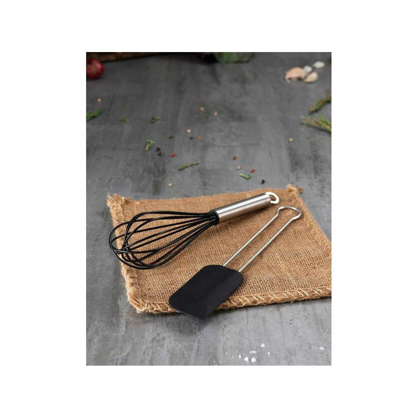 Rösle spatula / masa raspador 26 x 5 cm, acero / negro