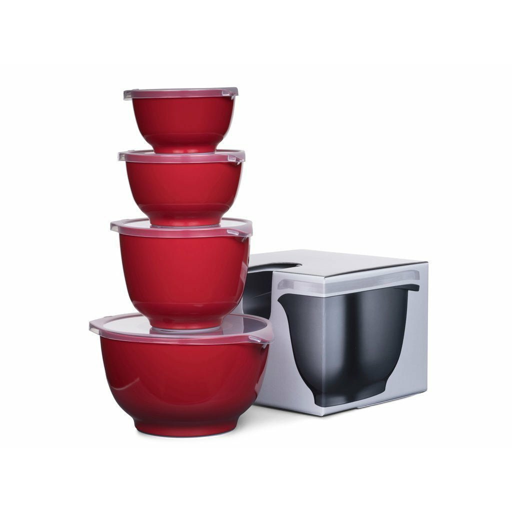 Rosti Margrethe Mixing Bowl Set Red, 8 peças