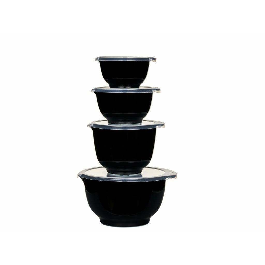Rosti Margrethe Mixing Bowl Set preto, 8 peças
