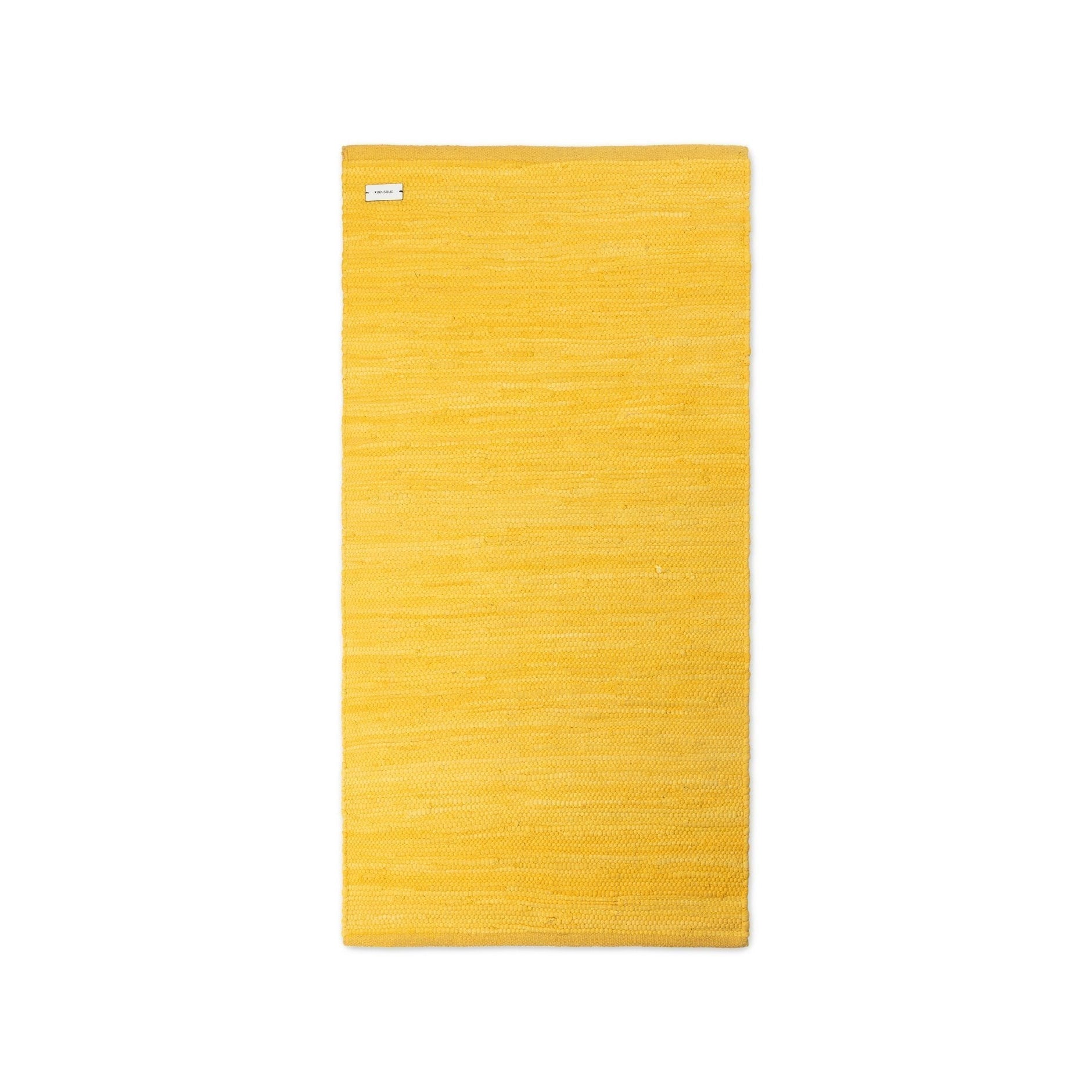 Tapis de tapis massif du tapis arc-en-tacon jaune, 60 x 90 cm