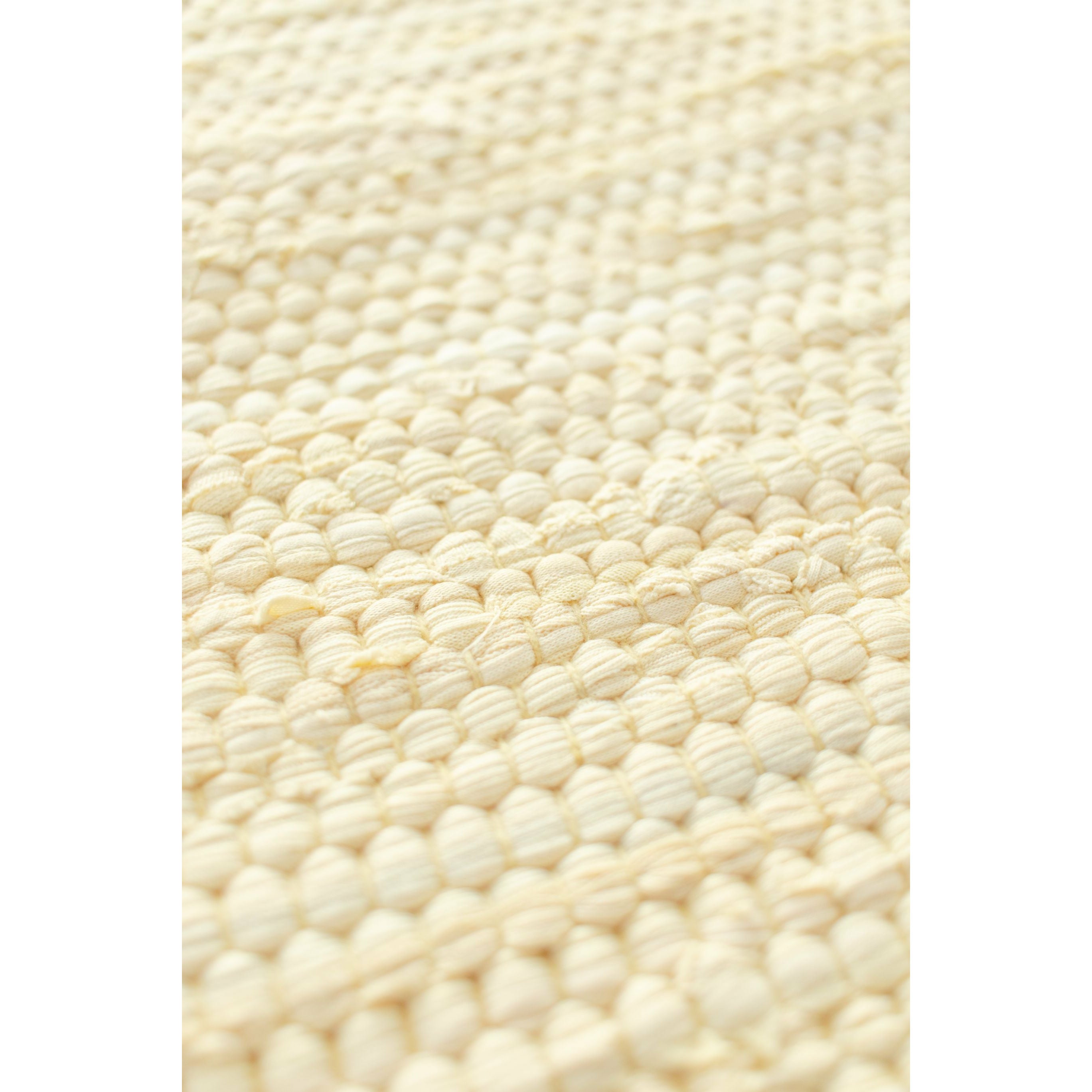Teppich solider Baumwollteppich 300x75 cm, Zitrone