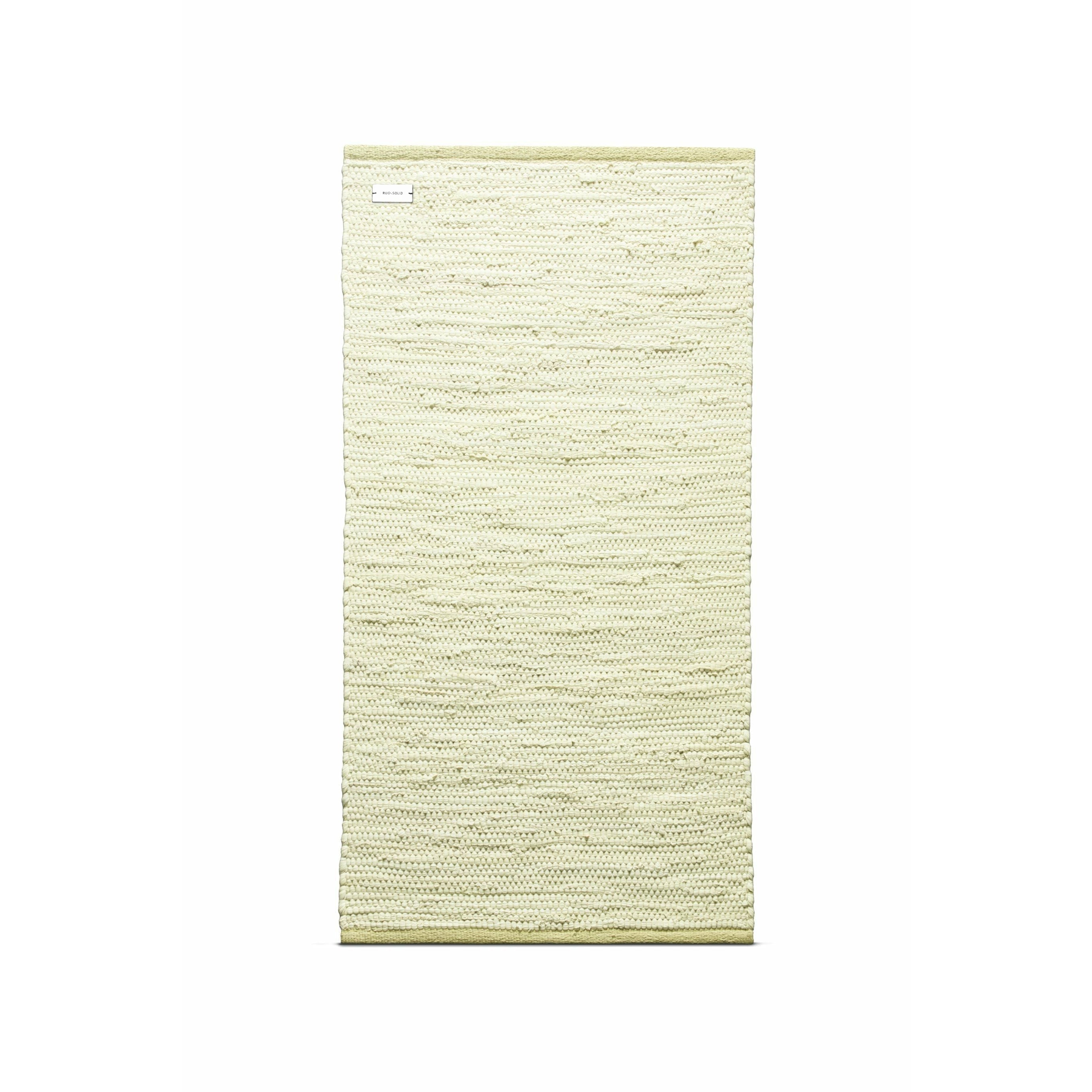 Tapis de coton massif tapis 300x75 cm, citron