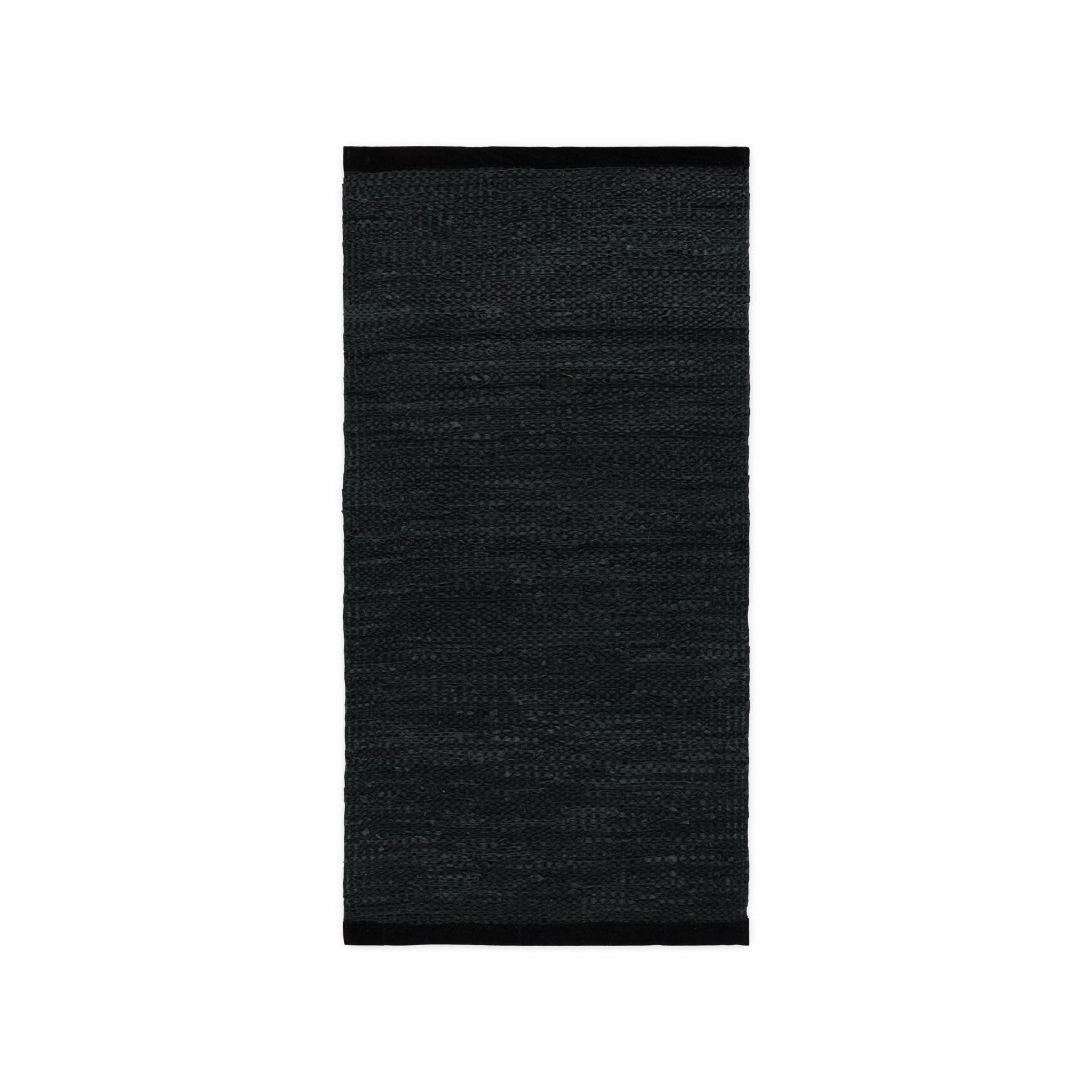 Rug Solid Leather Rug Black, 200 X 300 Cm