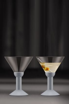 Bodum Oktett Martini Glasses With Plastic Base 2 Pcs., Green
