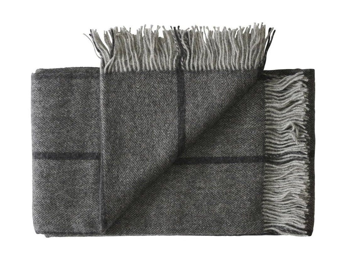 Silkeborg Uldspinderri Askø Plaid 140x240 cm, gris foncé