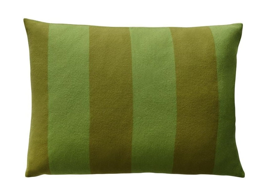 Silkeborg Uldspinderri le coussin polychrome 50x70 cm, vert / sauge