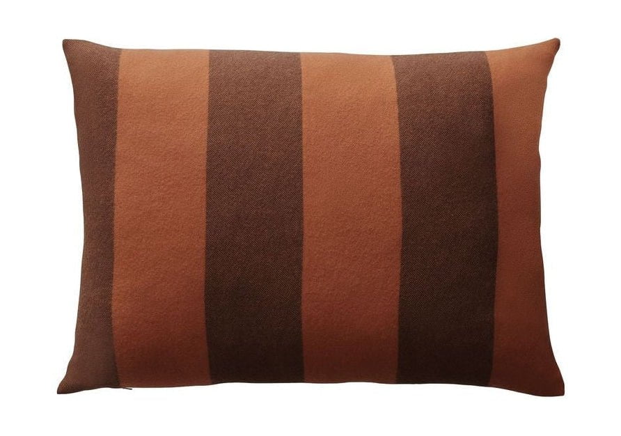 Silkeborg Uldspinderri le coussin polychrome 50x70 cm, orange / marron