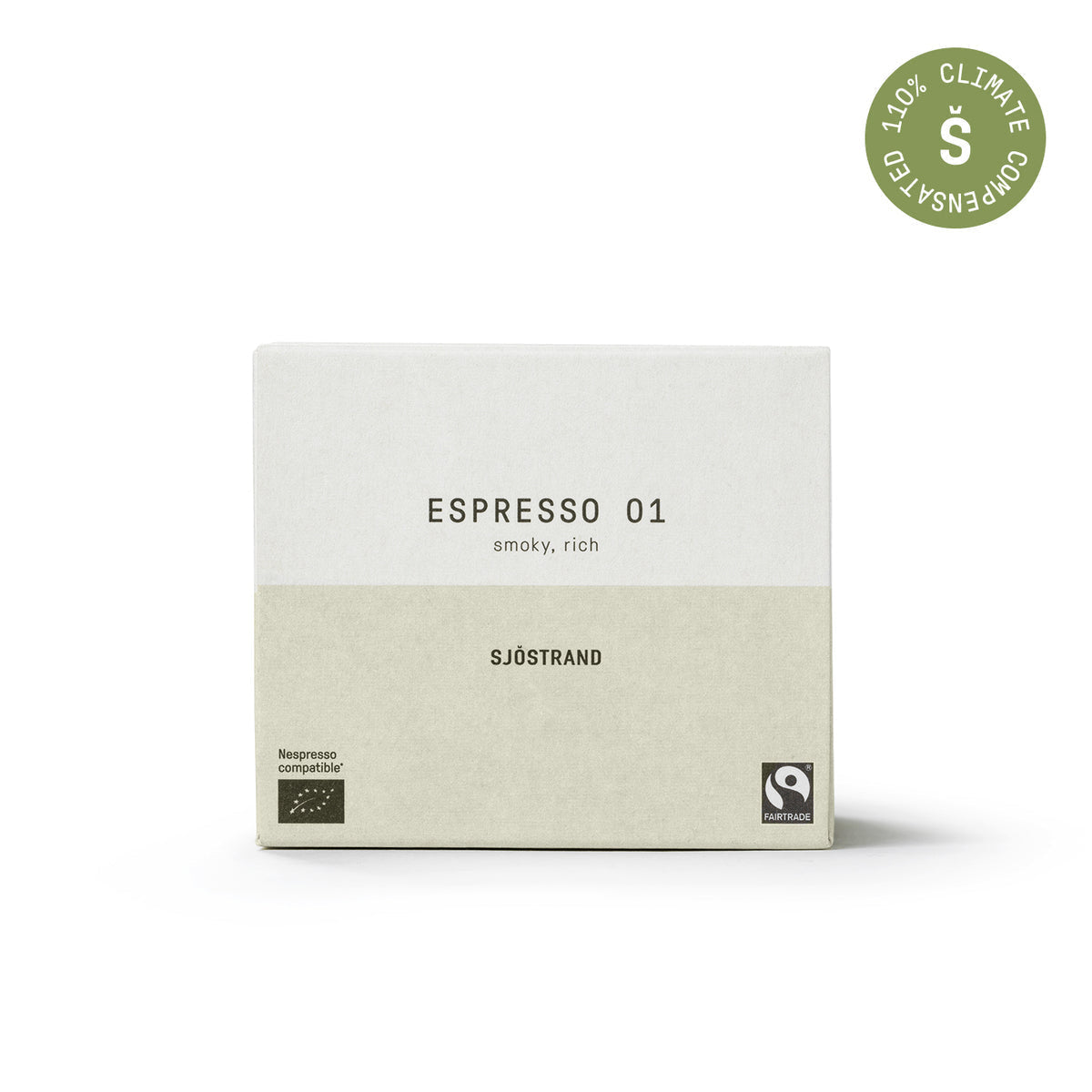 Sjöstrand -Kaffeekapseln 10 Pack, Nr. 1 Espresso