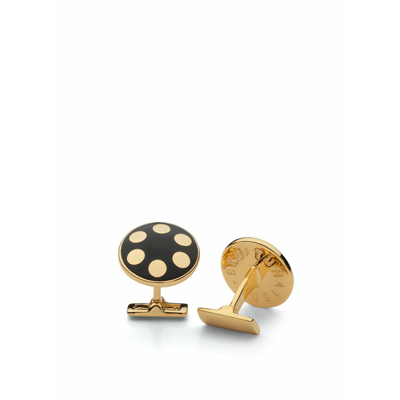 Skultuna -Bälle Manschettenknopf vergoldet, Ø1,9 cm