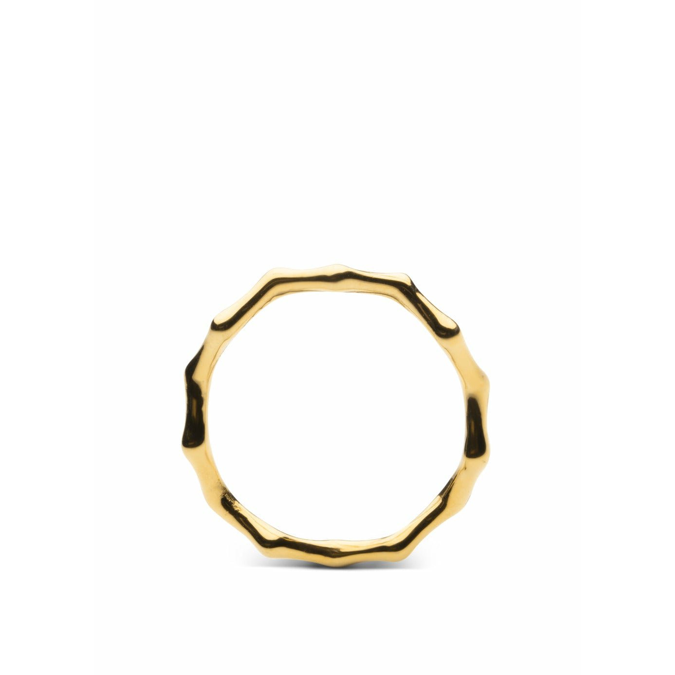 Skultuna bambou anillo de oro grande chapado, Ø1,97 cm