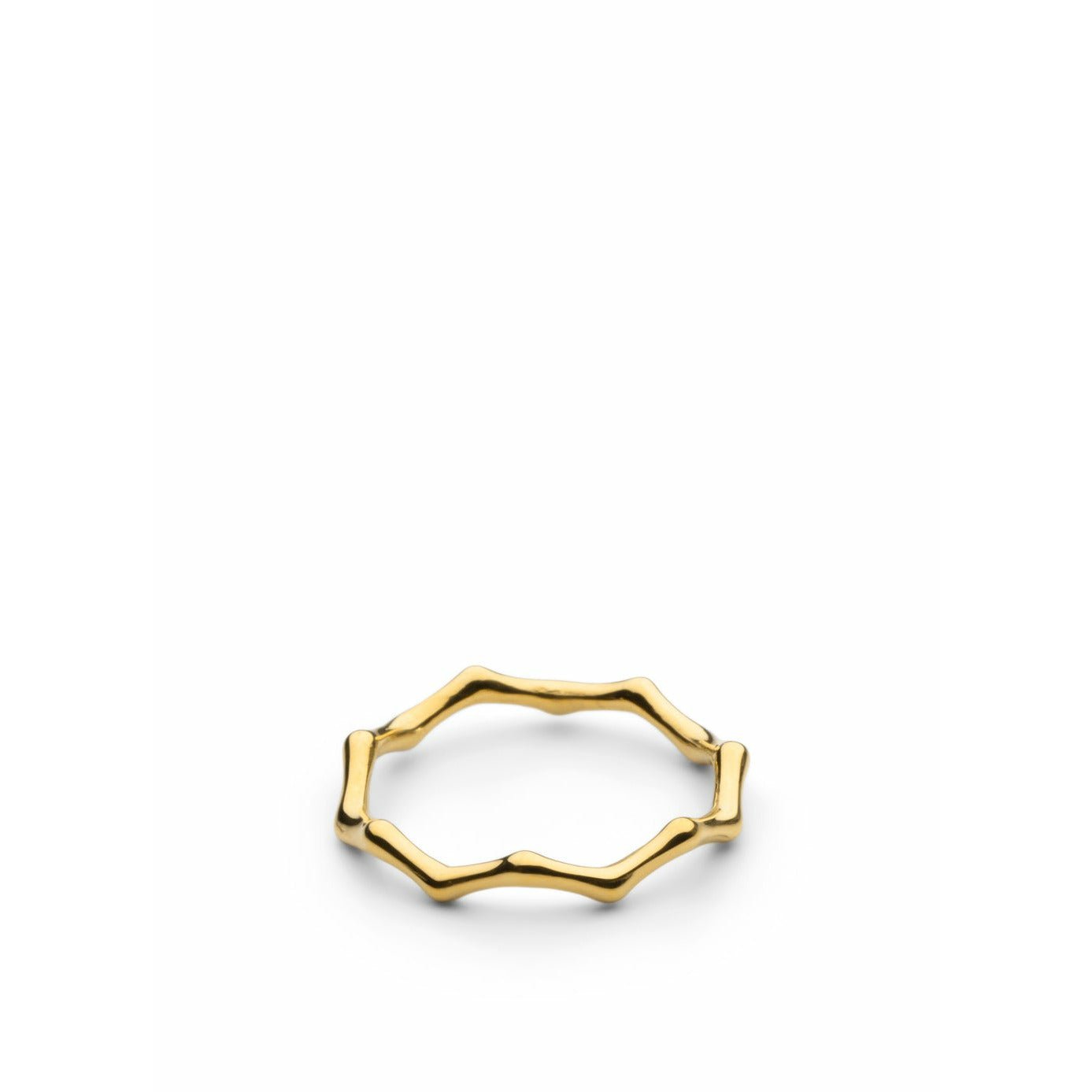 Skultuna Bambou Ring großer Goldplatt, Ø1,97 cm
