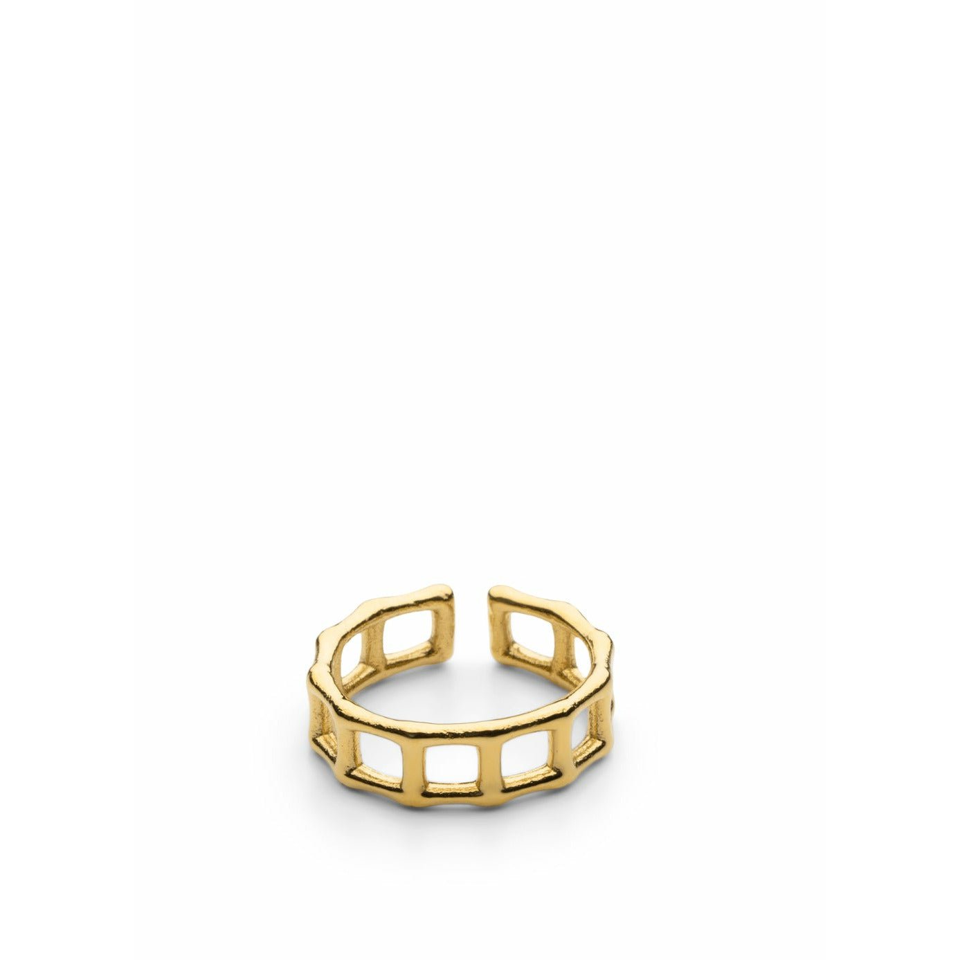 Skultuna bambou sendero anillo de oro mediano chapado, Ø1,73 cm