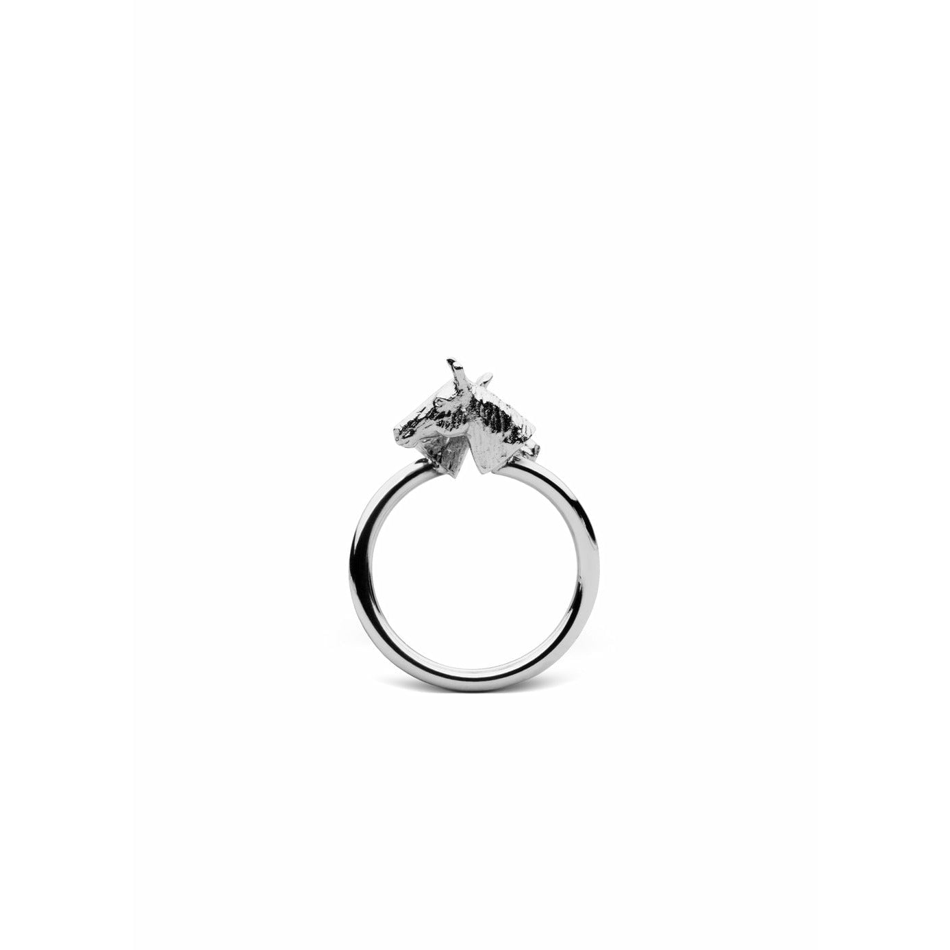 Skultuna Chêne anillo anillo de caballo acero pulido mediano, Ø1,73 cm