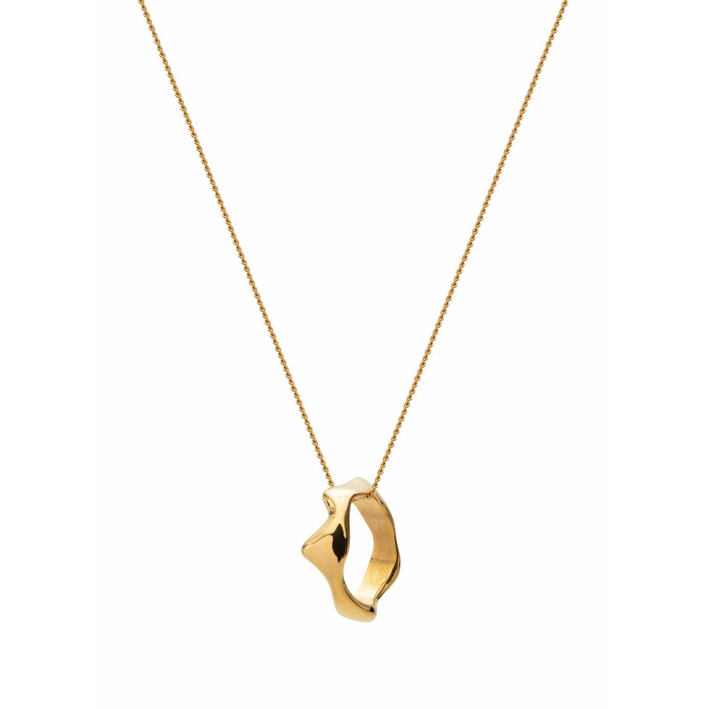 Skultuna Chunky Halskette Gold plattiert, Ø60 cm
