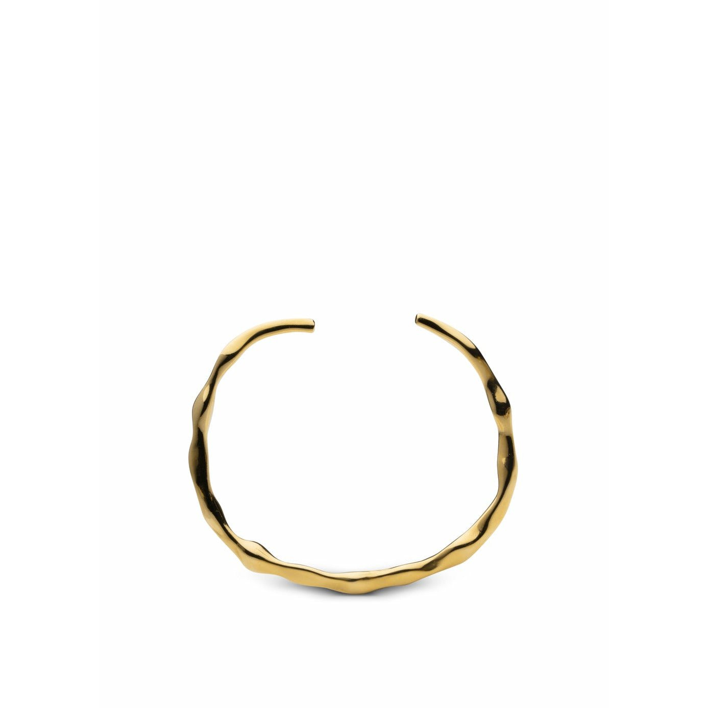 Skultuna Chunky Petit Armband Große Goldplatt, Ø18,5 cm