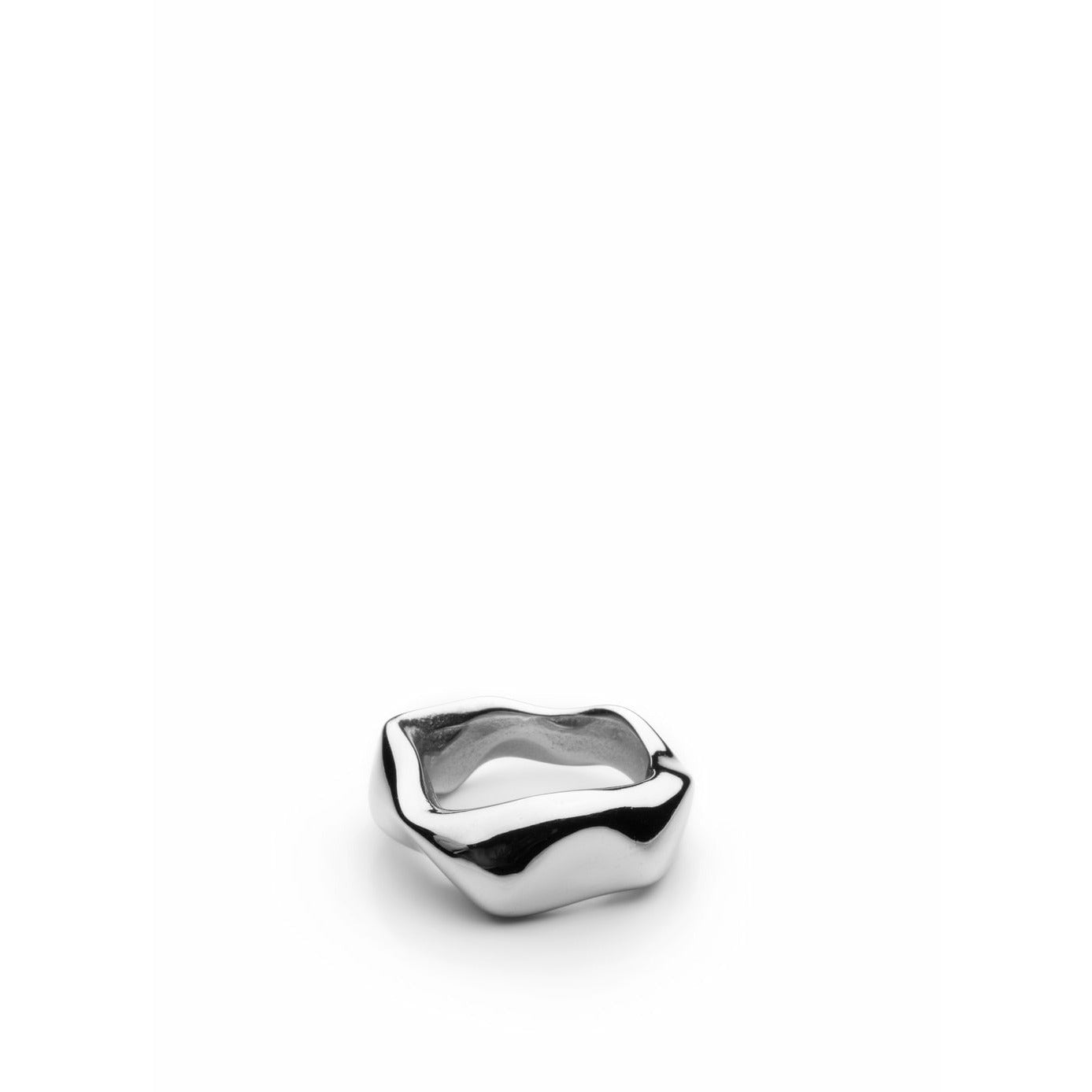 Skultuna Chunky Petit Ring stort poleret stål, Ø1,97 cm