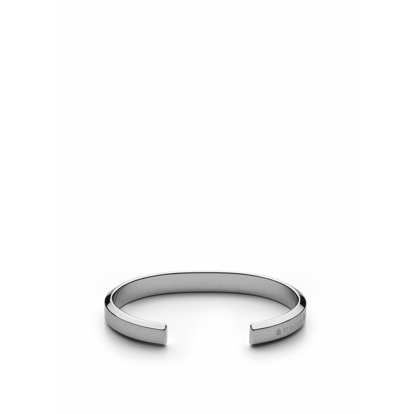 Bracelet d'icône de Skultuna Extra Large Polied Steel Ø18,5 cm, argent
