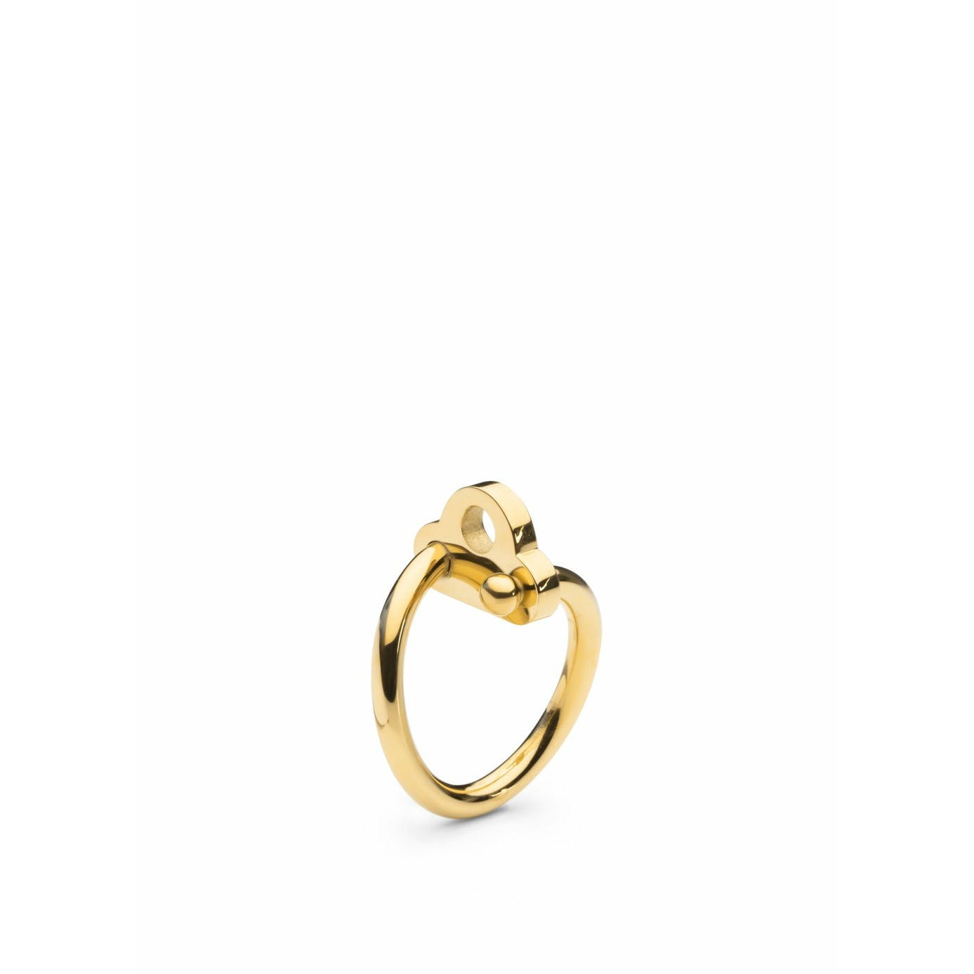 Skultuna Key Ring klein, vergoldet, Ø1,6 cm