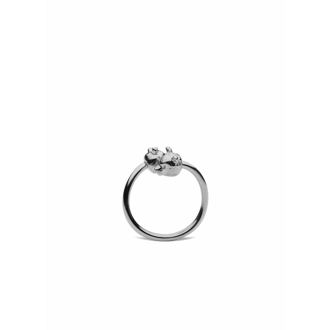 Skultuna Nordic Wildlife Bear Ring Medium Ø1,7 cm, sølv