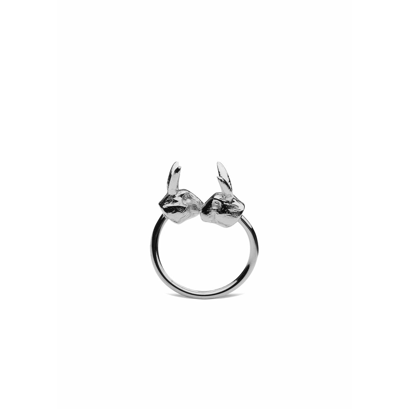 Skultuna Nordic Wildlife Rabbit Ring Medium Ø1,7 cm, Silber